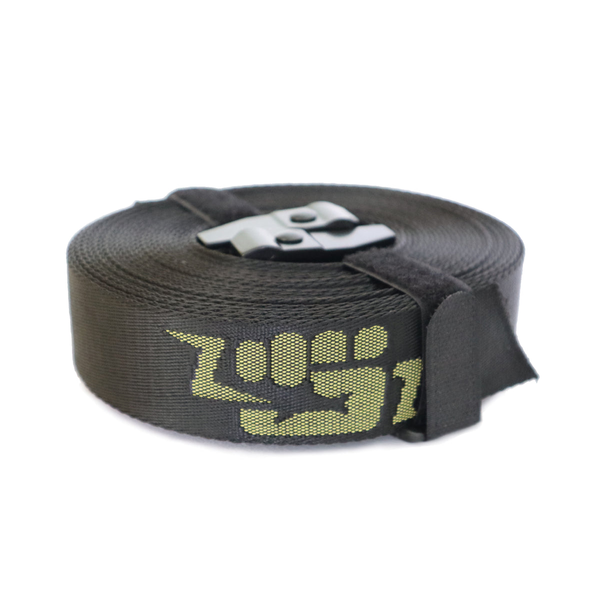 Aufgerolltes Nylon-Gurtband mit Klemmschnalle